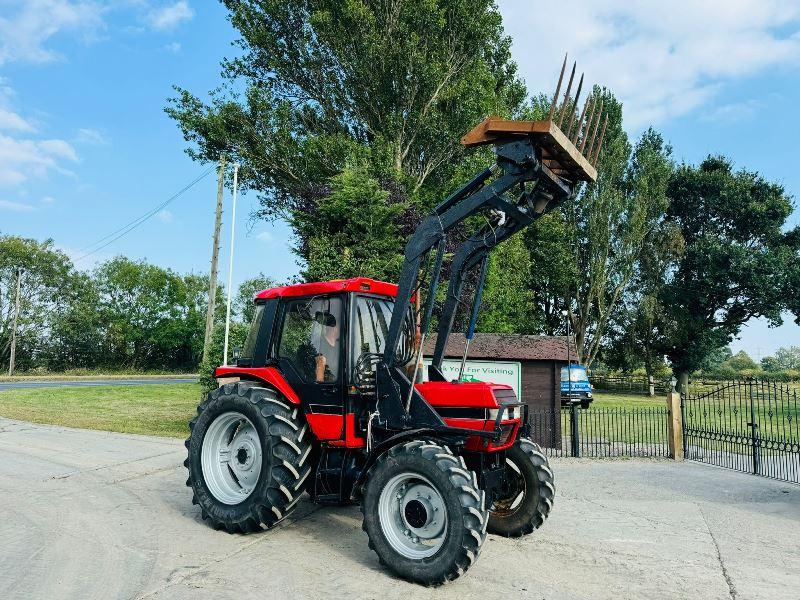 CASE 885XL 4WD TRACTOR C/W FRONT LOADER & MUCK FORK *VIDEO*