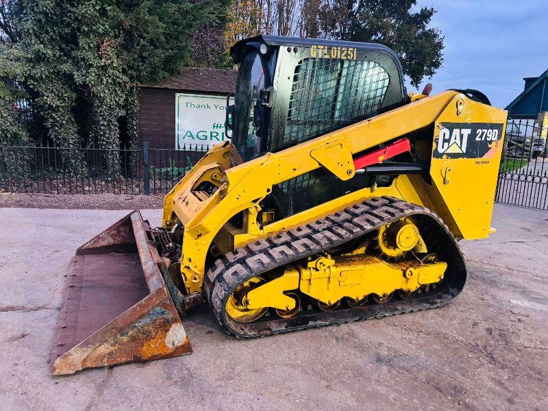 CATERPILLAR 279D TRACKED SKIDSTEER *YEAR 2017* C/W BUCKET *VIDEO*