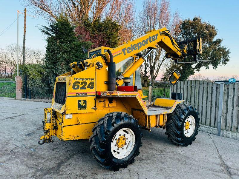 SANDERSON 624 TURBO TELEHANDLER *AG-SPEC* C/W PICK UP HITCH *VIDEO*