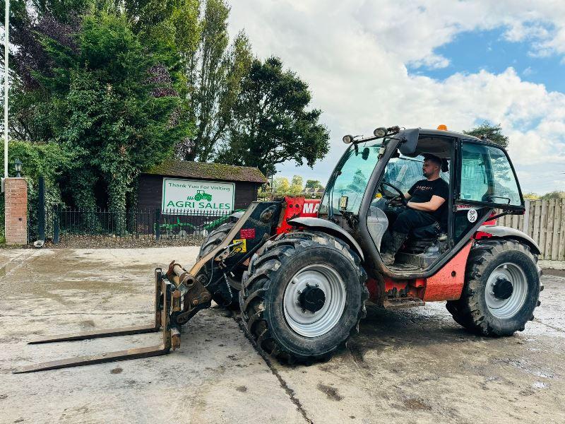 MANITOU MLT634-120 4WD TELEHANDLER *AG-SPEC* C/W PICK UP HITCH *VIDEO*