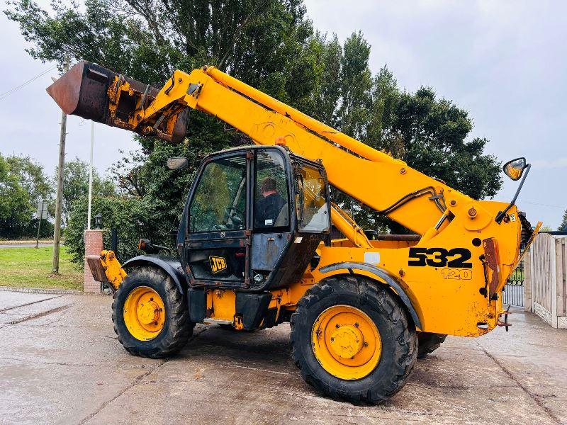 JCB 532-120 4WD TELEHANDLER *12 METER REACH* C/W BUCKET & PALLET TINES *VIDEO*