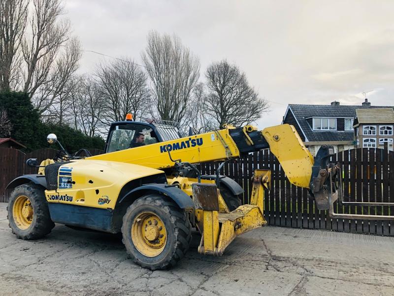 KOMATSU WH613 13 METER TURBO TELEHANDLER C/W FRONT SUPPORT LEGS *PLEASE ...