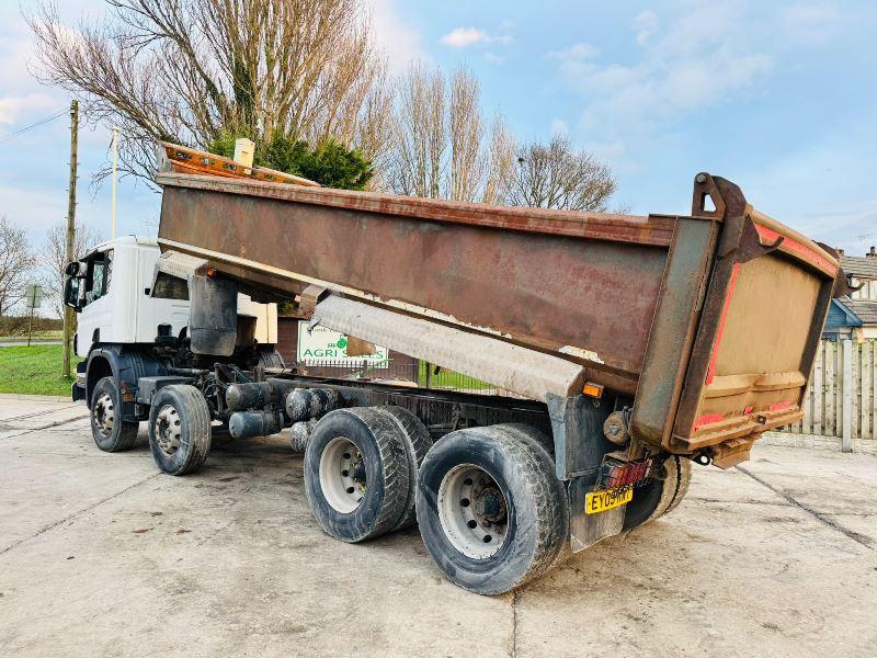 SCANIA P380 8X4 DOUBLE DRIVER TIPPER LORRY C/W MANUAL GEAR BOX 