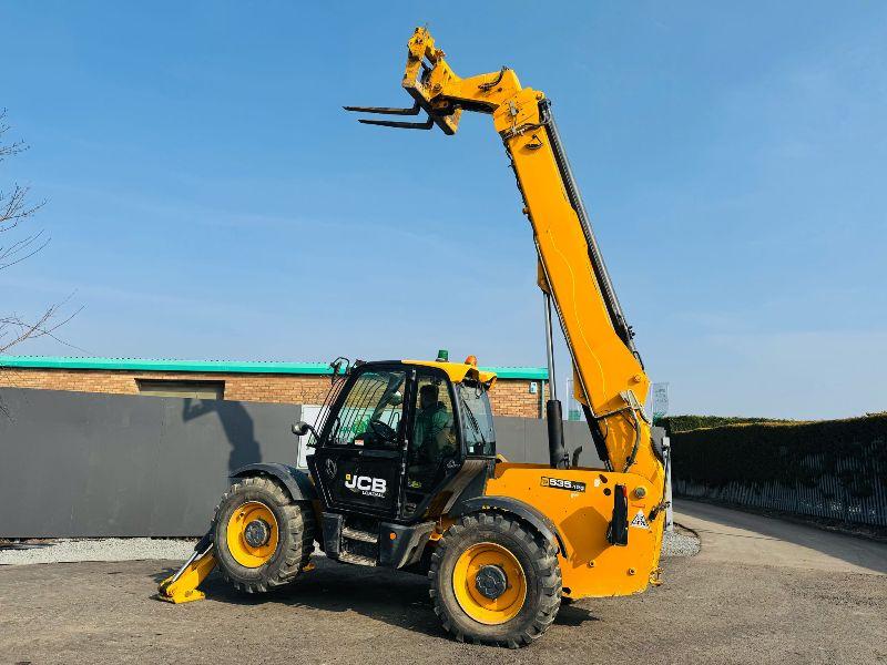 JCB 535-125 HIGH VIS TELEHANDLER *YEAR 2017*C/W PALLET TINES*VIDEO*