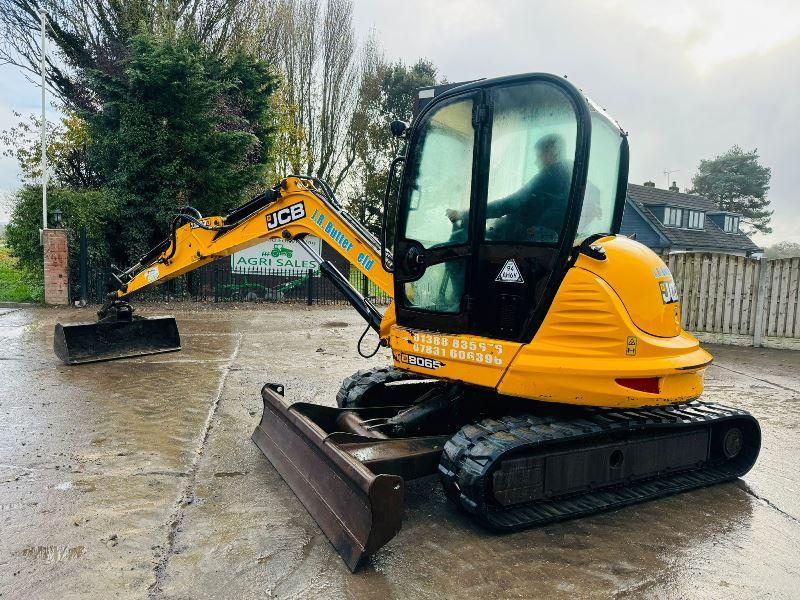 JCB 8065 TRACKED EXCAVATOR *ZERO SWING, YEAR 2013* C/W QUICK HITCH *VIDEO*