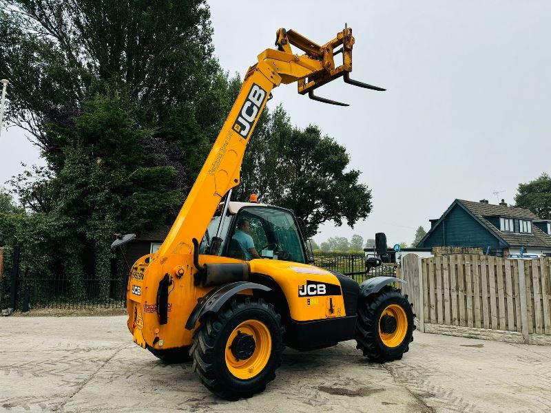 JCB 531-70 4WD TELEHANDLER * YEAR 2012, ONLY 3781 HOURS* C/W PALLET TINES *VIDEO*