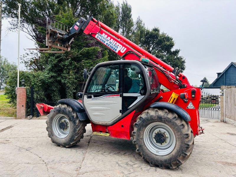 MANITOU MT1030 4WD TELEHANDLER *YEAR 2014, 4554 HOURS* C/W PALLET TINES *VIDEO*