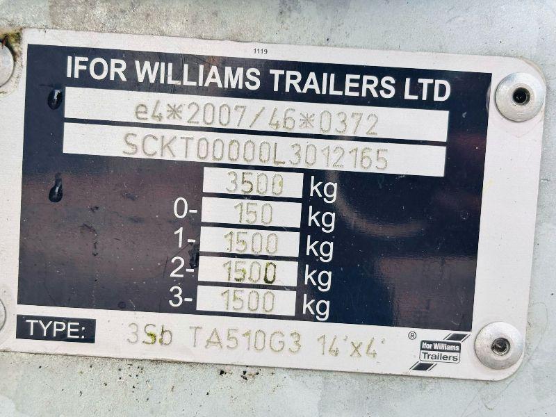 UNUSED IFOR WILLIAMS 14X4 LIVESTOCK TRAILER *YEAR 2021*VIDEO*