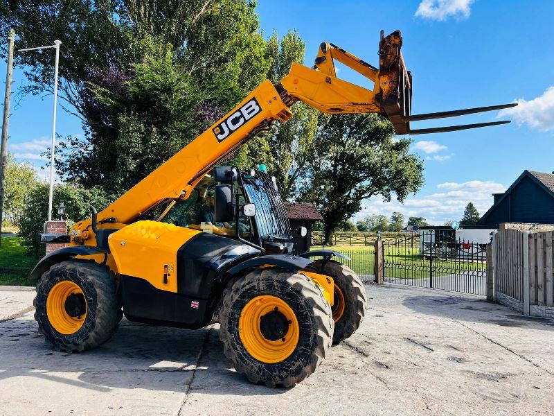 JCB 531-70 4WD TELEHANDLER * YEAR 2018, 1011 HOURS* C/W PALLET TINES *VIDEO*