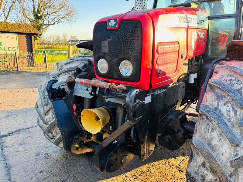 MASSEY FERGUSON 7480 DYNA VT 4WD 50K TRACTOR C/W FRONT LINKAGE & PTO