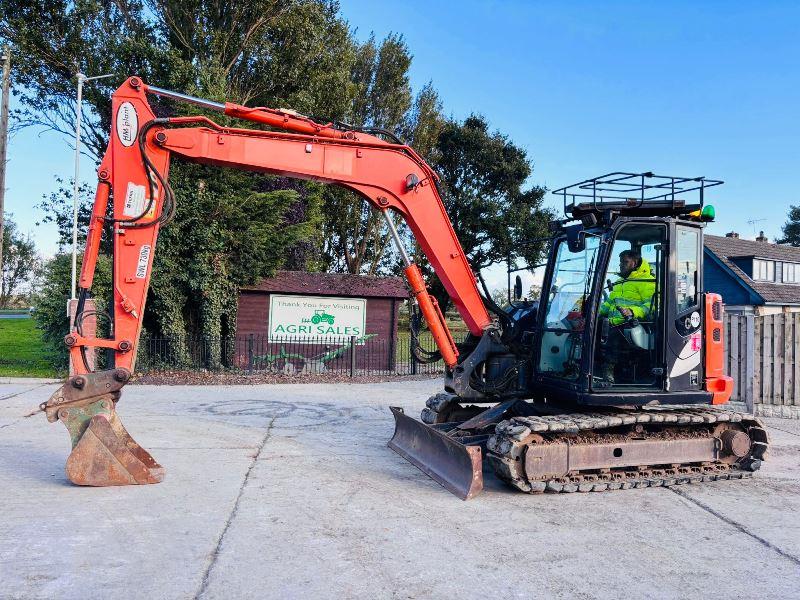 HITACHI ZAXIS ZX85 TRACKED EXCAVATOR *YEAR 2014* C/W QUICK HITCH *VIDEO*