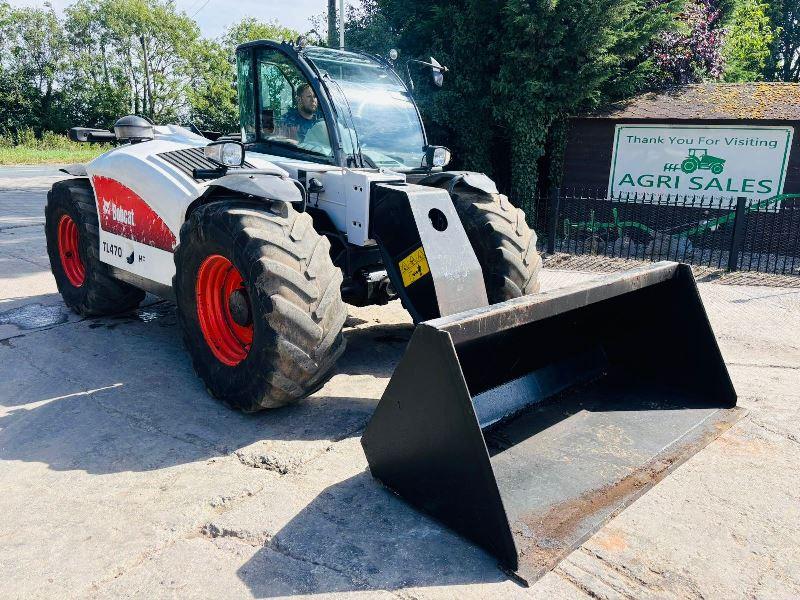 BOBCAT TL470 4WD TELEHANDLER *YEAR 2012, AG-SPEC* C/W PICK UP HITCH *VIDEO*