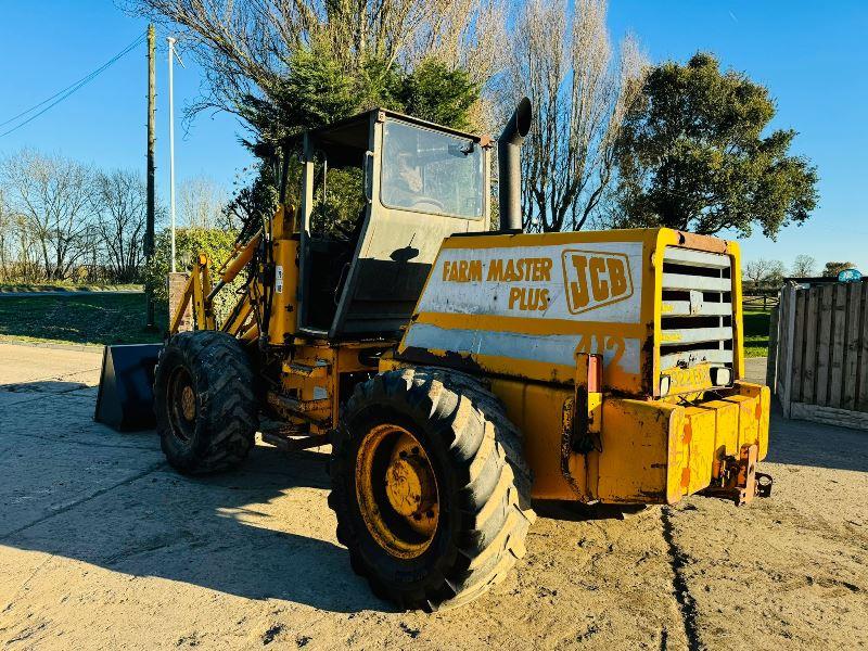 JCB 412 4WD LOADING SHOVEL C/W PERKINS ENGINE & BRAND NEW BUCKET 