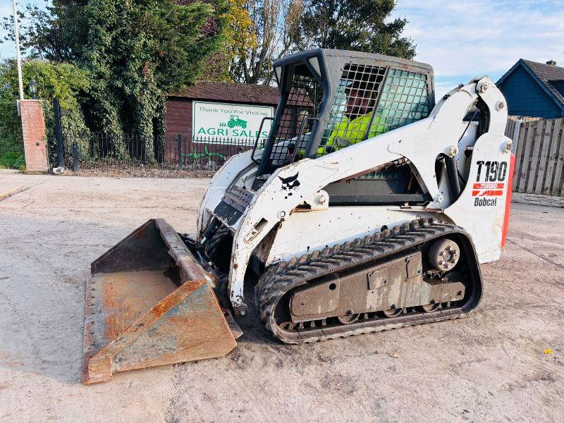 BOBCAT T190 TRACKED SKIDSTEER C/W BUCKET 