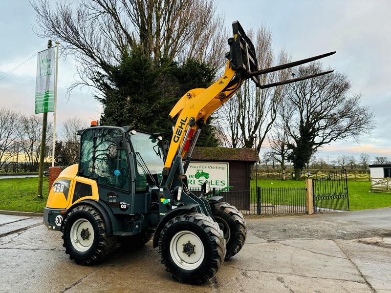 GEHL 650 4WD LOADING SHOVEL *YEAR 2017* C/W PALLET TINES *VIDEO*