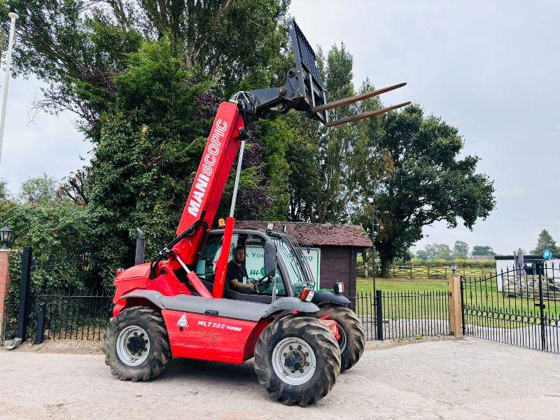 MANITOU MLT523 TURBO 4WD TELEHANDLER C/W PALLET TINES *VIDEO*