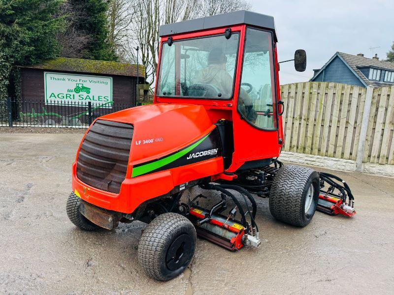 JACOBSEN LF3400TM 4WD 5 GANG RIDE ON MOWER *YEAR 2015* C/W KUBOTA ENGINE *VIDEO*