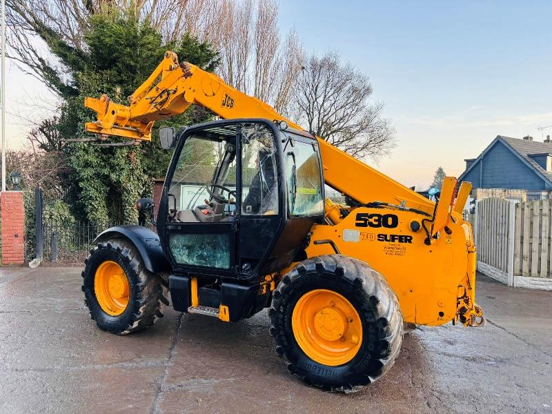 JCB 530-70 FARM SPECIAL 4WD TELEHANDLER C/W PALLET TINES *VIDEO*