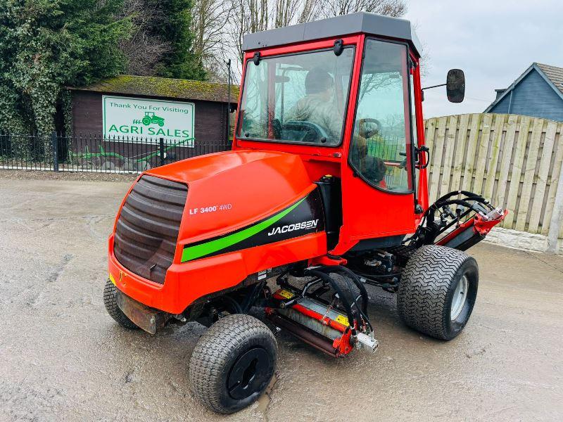 JACOBSEN LF3400TM 4WD 5 GANG RIDE ON MOWER *YEAR 2015* C/W KUBOTA ENGINE *VIDEO*