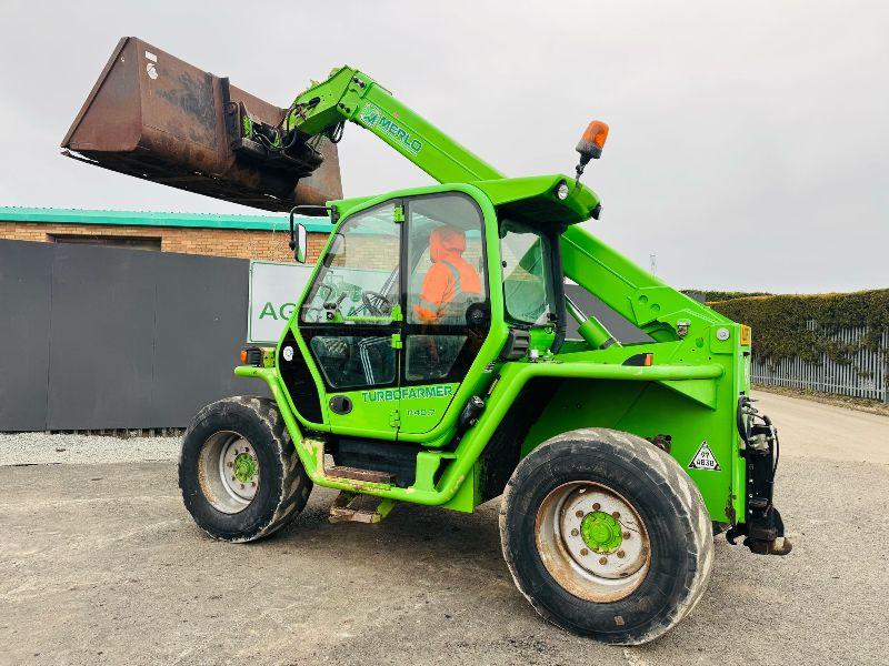 MERLO P40.7 TELEHANDLER *AG SPEC* C/W BUCKET*VIDEO*