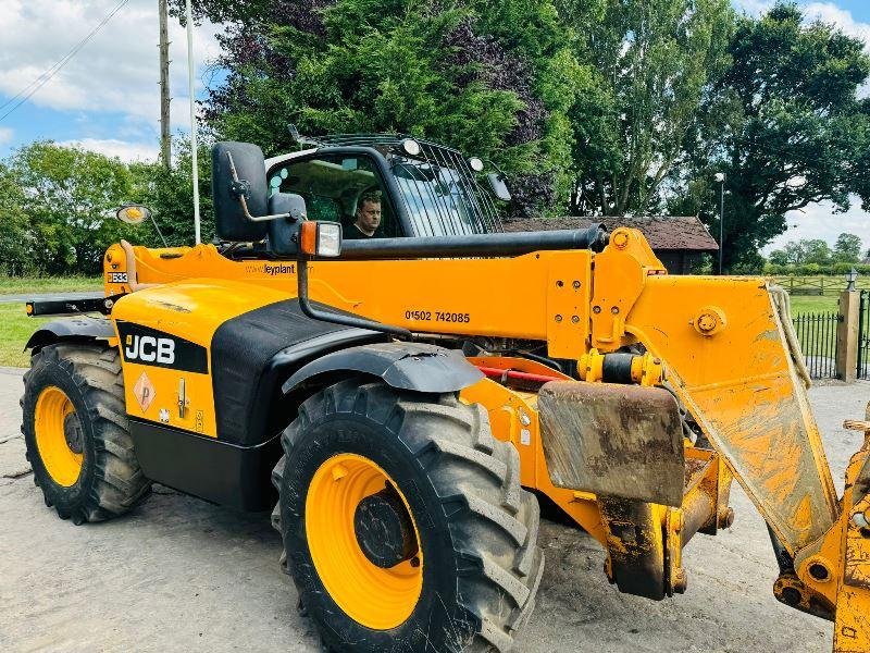 JCB 533-105 4WD TELEHANDLER *10.5 METER REACH* C/W PALLET TINES *VIDEO*