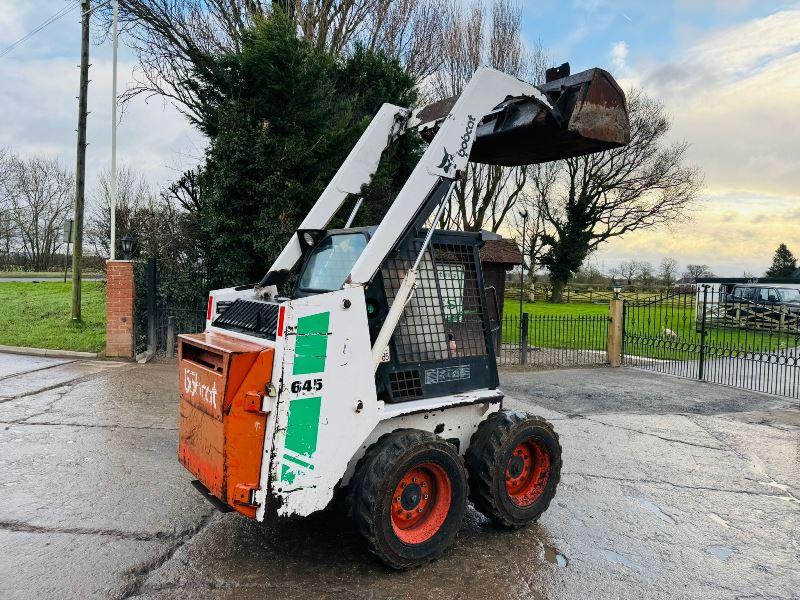 BOBCAT 645 SKIDSTEER C/W BUCKET *VIDEO*