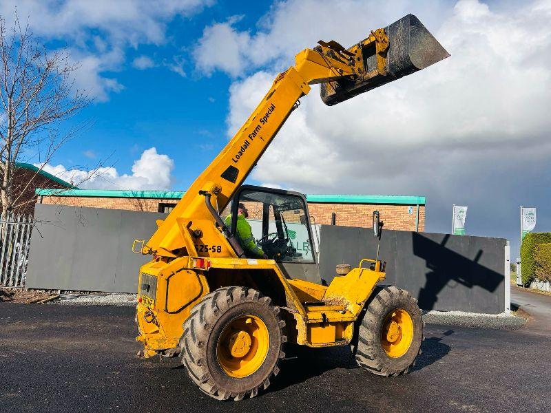 JCB 525-58 TELEHANDLER C/W BUCKET AND TINES*VIDEO*