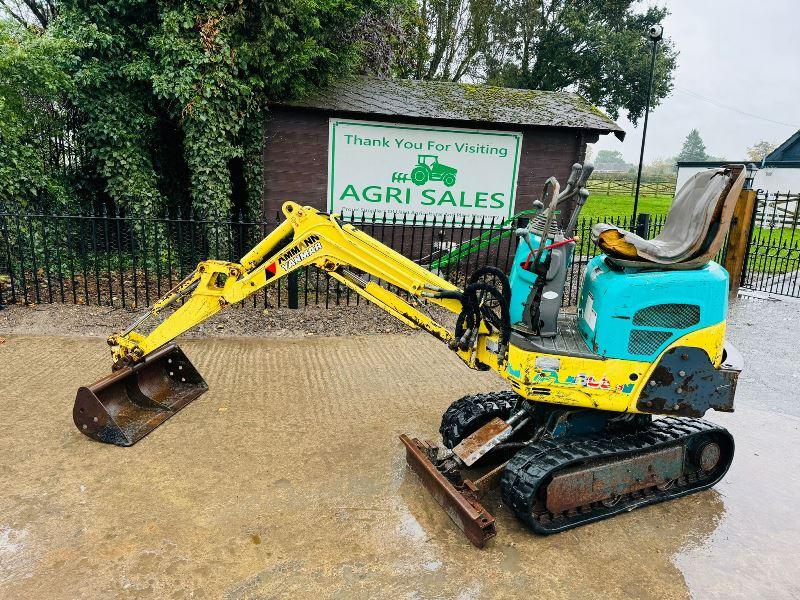 YANMAR B08-3 MICRO TRACKED EXCAVATOR C/W BUCKET *VIDEO*