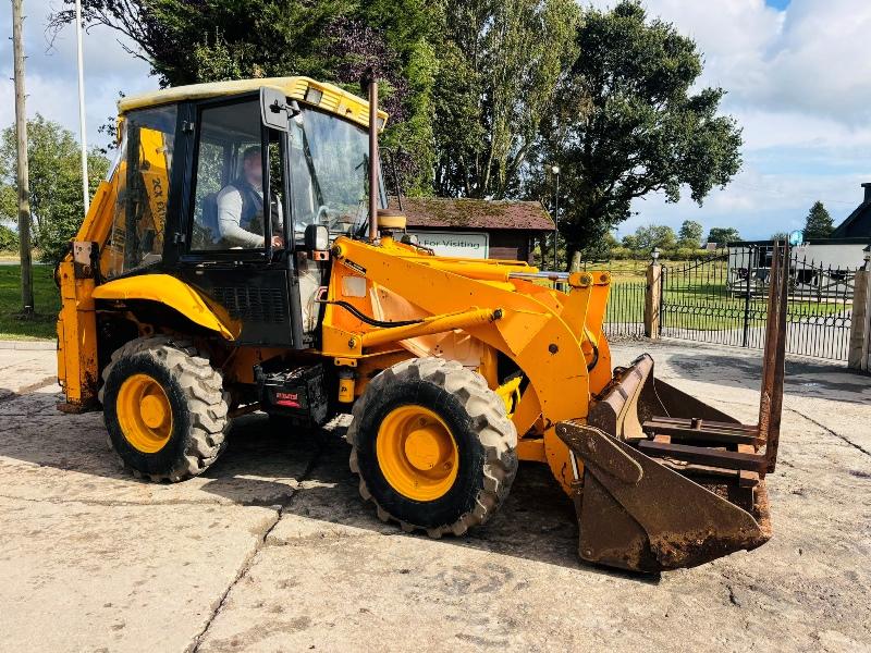 JCB 2CX 4WD BACKHOE DIGGER C/W 4 WHEEL STEER & EXTENDING DIG *VIDEO*