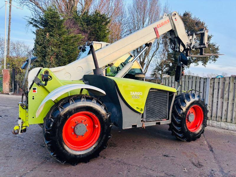 CLAAS TARGO K50 4WD TELEHANDLER *AG-SPEC, 6180 HOURS* C/W PICK UP HITCH *VIDEO*