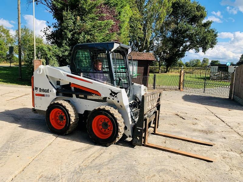 BOBCAT S510 SKIDSTEER *YEAR 2013, 2142 HOURS* C/W BUCKET & PALLET TINES *VIDEO*