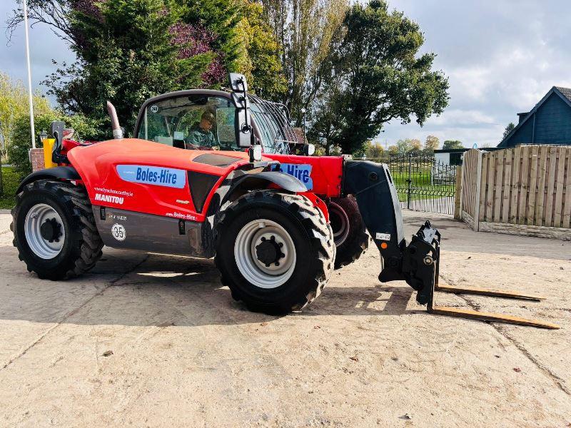 MANITOU MLT835 4WD TELEHANDLER *YEAR 2016* C/W PALLET TINES *VIDEO*