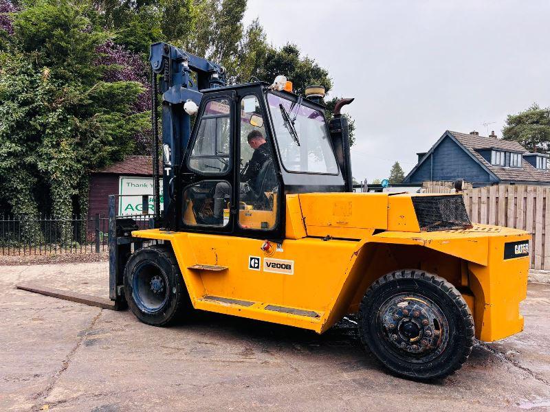 CATERPILLAR VB200B DIESEL FORKLIFT C/W SIDE SHIFT & TINE POSITIONING *VIDEO*