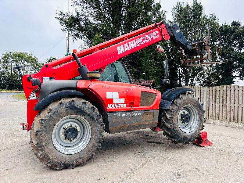 MANITOU MT1030 4WD TELEHANDLER *YEAR 2014, 4554 HOURS* C/W PALLET TINES *VIDEO*