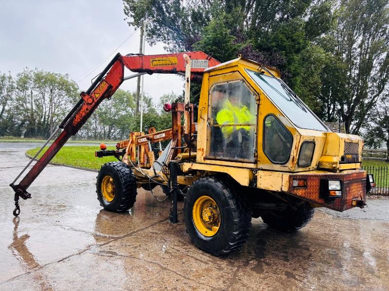 4WD UTILITY VEHICLE C/W HIAB CRANE & SPEC LIFT *VIDEOS*