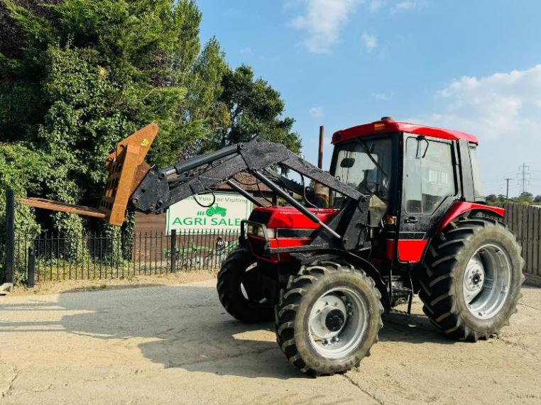 CASE 885XL 4WD TRACTOR C/W FRONT LOADER & MUCK FORK *VIDEO*