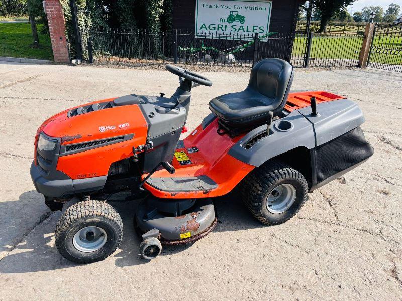 HUSQVARNA CTH175 RIDE ON MOWER C/W COLLECTION BOX 