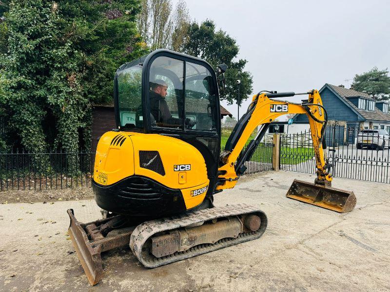 JCB 8026 TRACKED EXCAVATOR *YEAR 2017, ONLY 3094 HOURS* C/W QUICK HITCH *VIDEO*