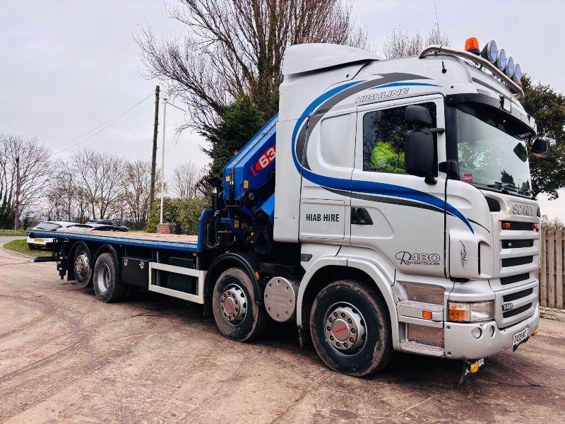 SCANIA R480 8X4 REAR LIFT LORRY *CRANE NOT INCLUDED* C/W SLIDING REAR BODY