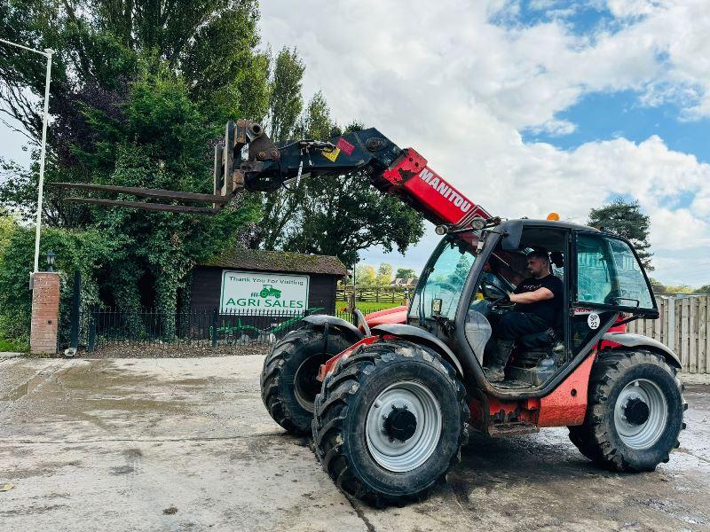 MANITOU MLT634-120 4WD TELEHANDLER *AG-SPEC* C/W PICK UP HITCH *VIDEO*