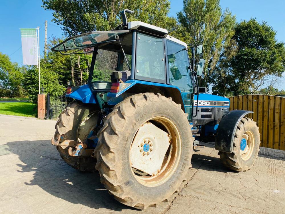 FORD 7840 SLE 4WD TRACTOR C/W FRONT WEIGHTS