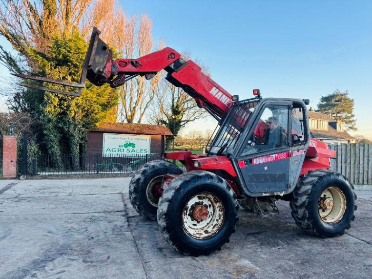 MANITOU MLT626T 4WD TELEHANDLER *AG-SPEC* C/W PALLET TINES 