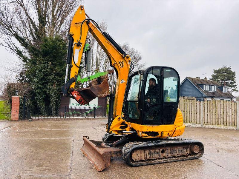 JCB 8026 TRACKED EXCAVATOR *ZERO SWING, YEAR 2009, 3402 HOURS* C/W BUCKET *VIDEO*