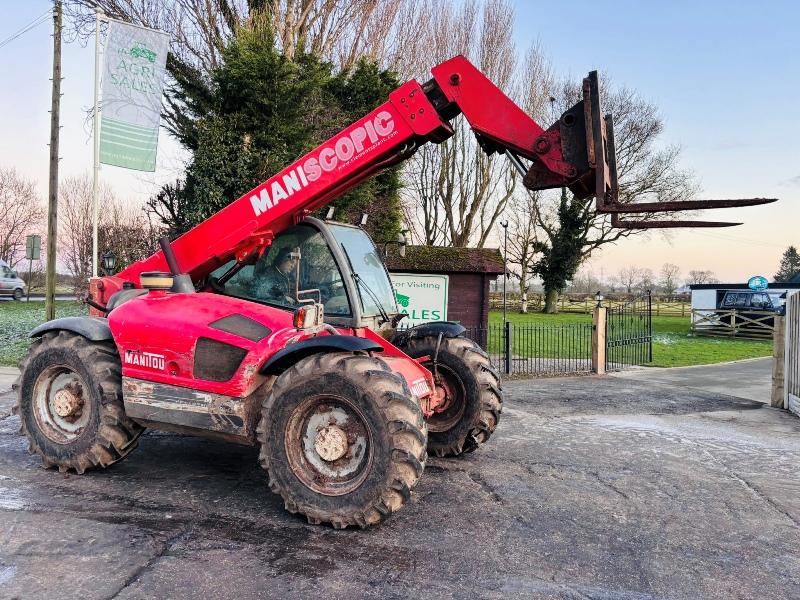 MANITOU MLT732 4WD TELEHANDLER C/W PALLET TINES  