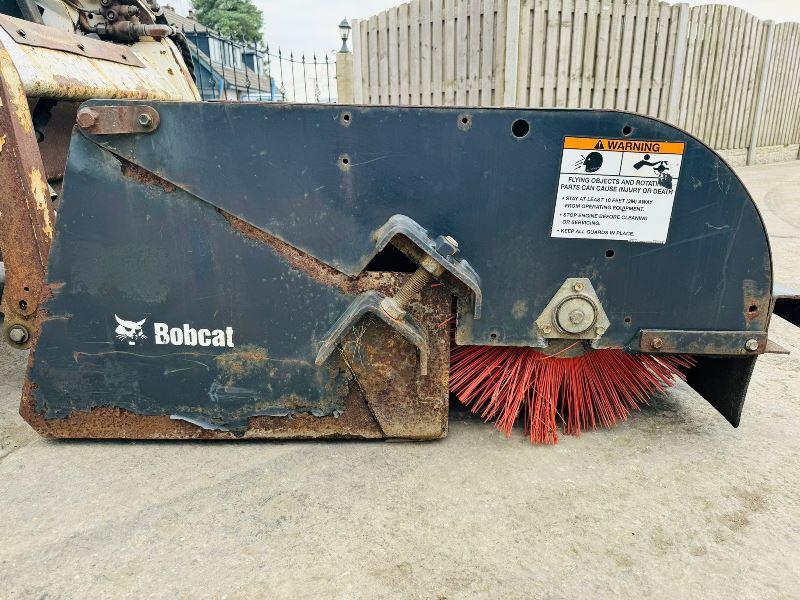 BOBCAT 60 SWEEP HYDRAULIC BRUSH *YEAR 2010, TO SKIDSTEER* VIDEO *