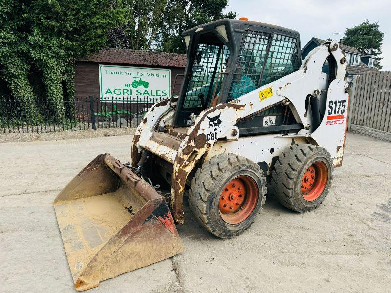 BOBCAT S175 HIGH LIFT SKIDSTEER *HIGH FLOW* C/W BUCKET *VIDEO*