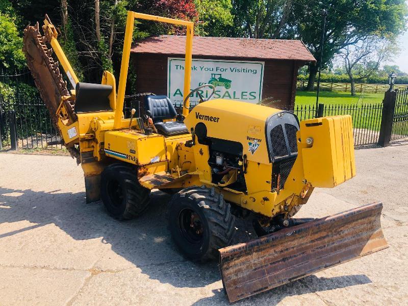 VERMEER RT450 4WD TRENCHER ONLY 346 HOURS C/W 3 WAY BLADE