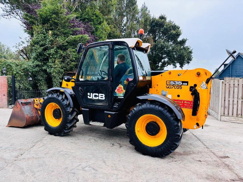 JCB 535-95 4WD TELEHANDLER *YEAR 2013* C/W BUCKET *VIDEO*