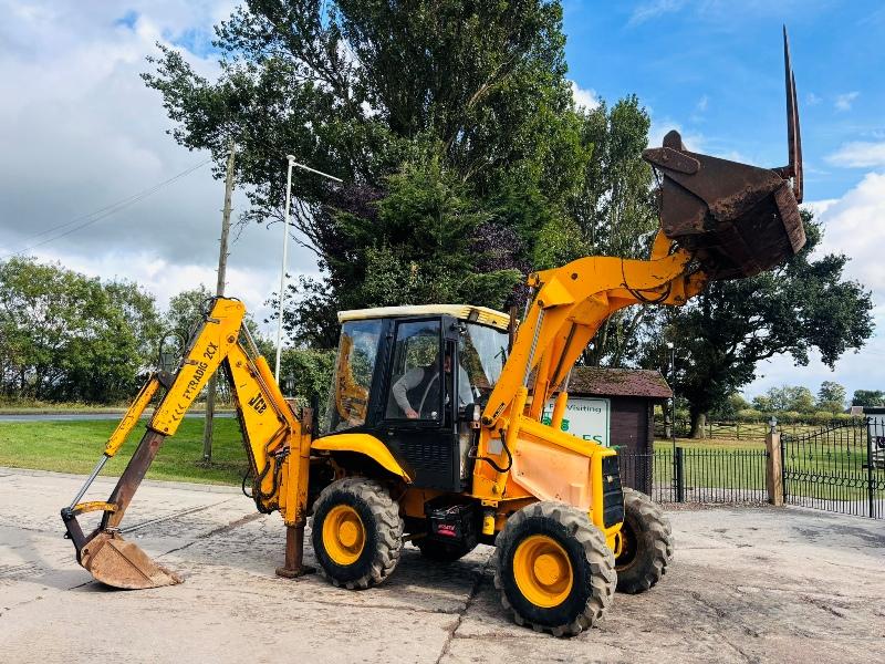 JCB 2CX 4WD BACKHOE DIGGER C/W 4 WHEEL STEER & EXTENDING DIG *VIDEO*