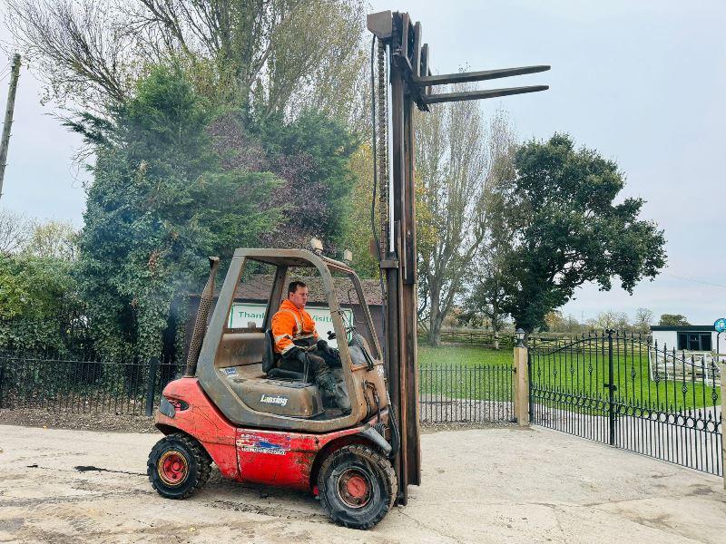 LINDE H25 DIESEL FORKLIFT *ENGINE SMOKES & HAS OIL LEAK*